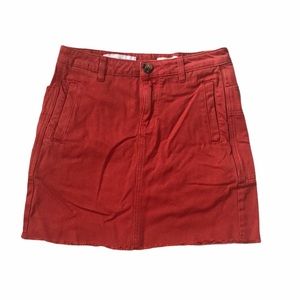 Pilcro and the Letterpress Dark Orange Skirt